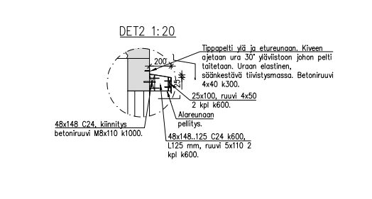 Rakennesuunnitelma - rakennedetalji
